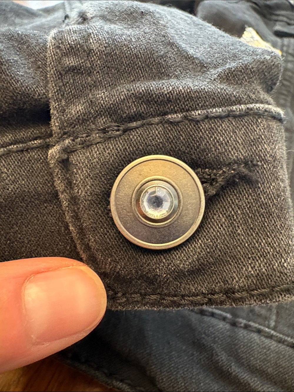 Girls black Jean jacket - Picture 6 of 6